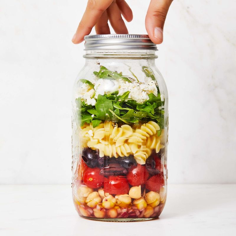 Mason Jar Pasta Salad