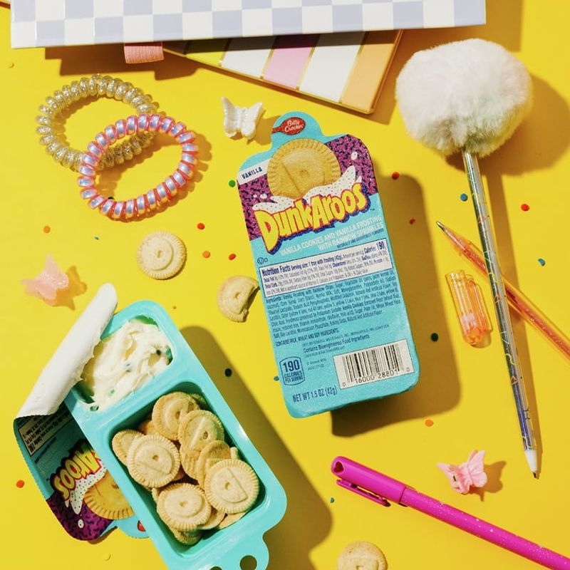 Dunkaroos With Rainbow Sprinkle Frosting