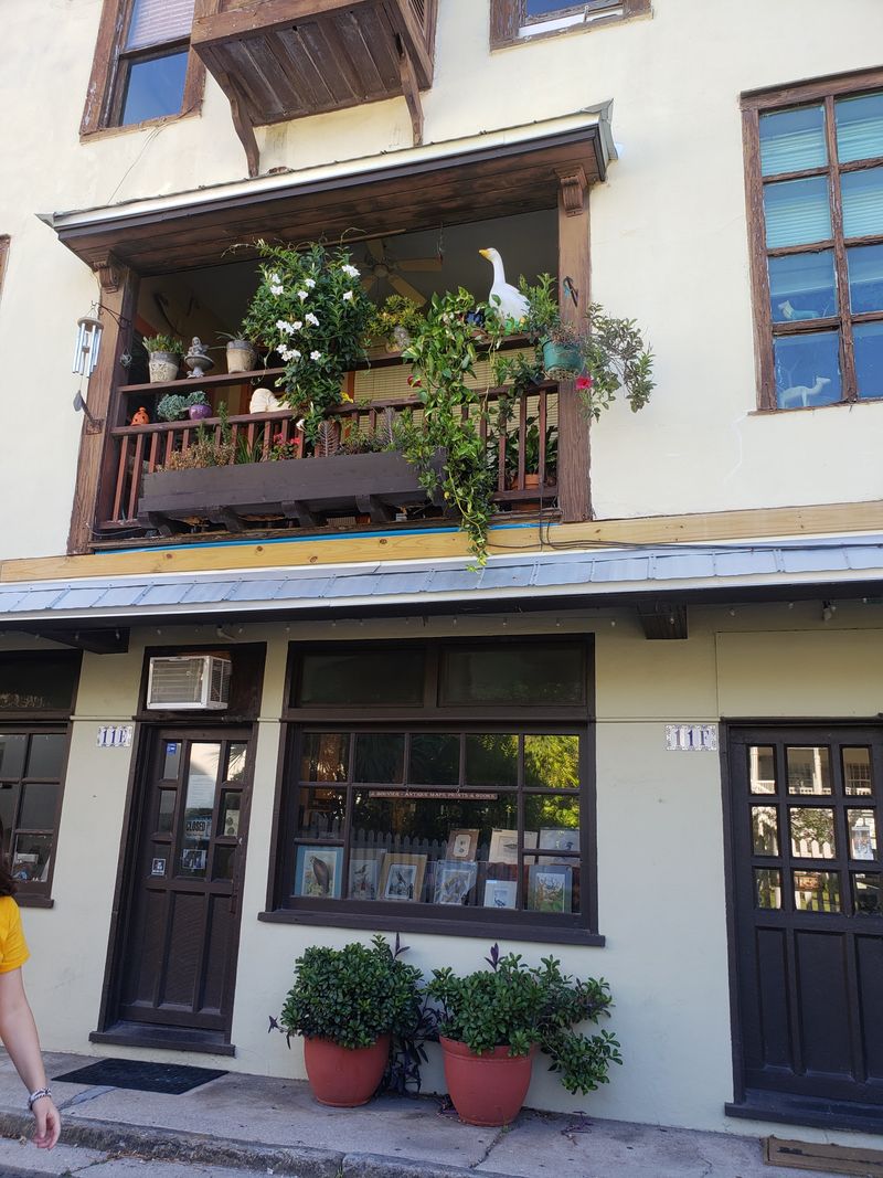 Balconies Above The Cobblestones