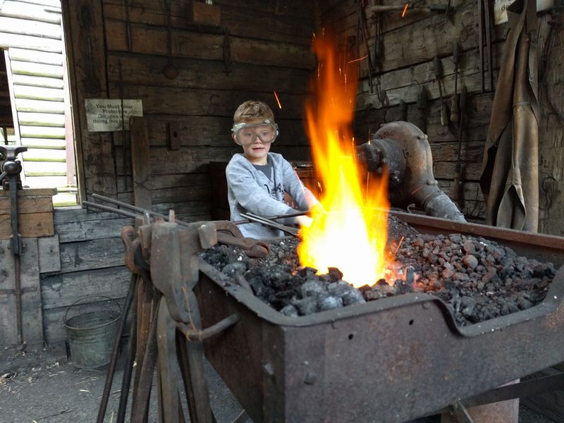 Sparks Fly at the Blacksmith Shop Sparks Fly at the Blacksmith Shop
