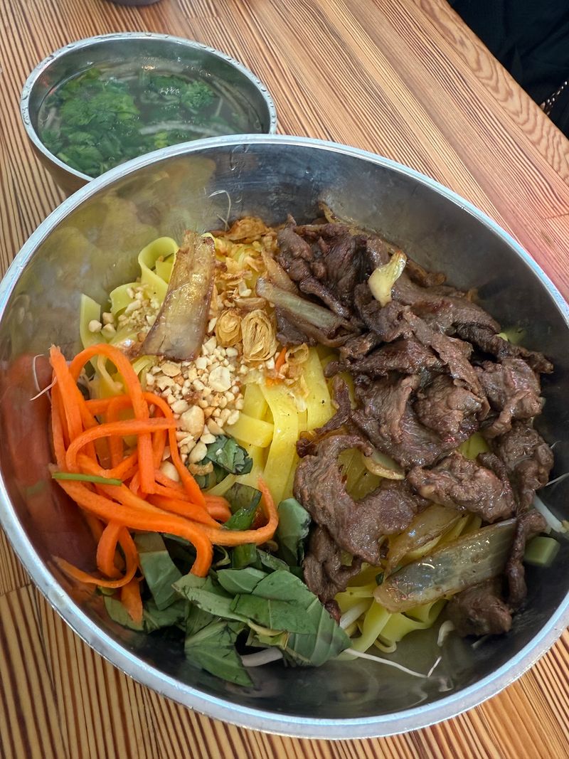 Spicy Bun Bo Hue and Dry Pho Tron