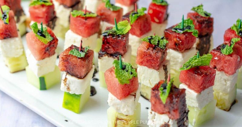 Cucumber-Watermelon Skewers