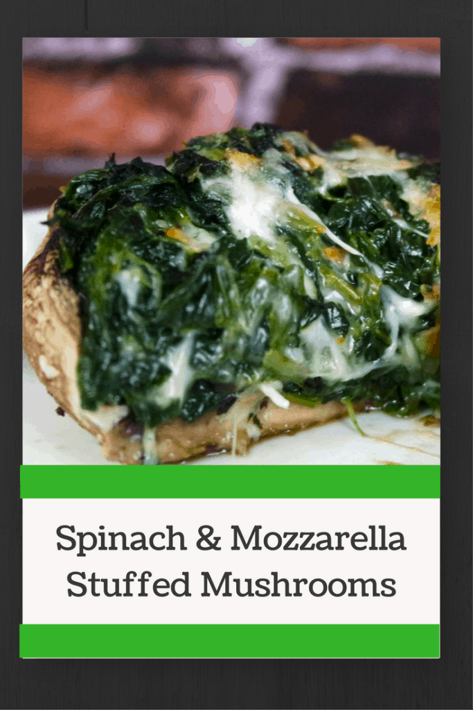 Spinach & Mozzarella Stuffed Portabella Mushroom Cap - Ever After in ...