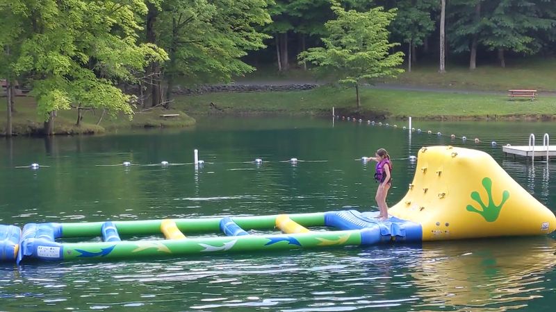Splashing Around On The Water Obstacle Course