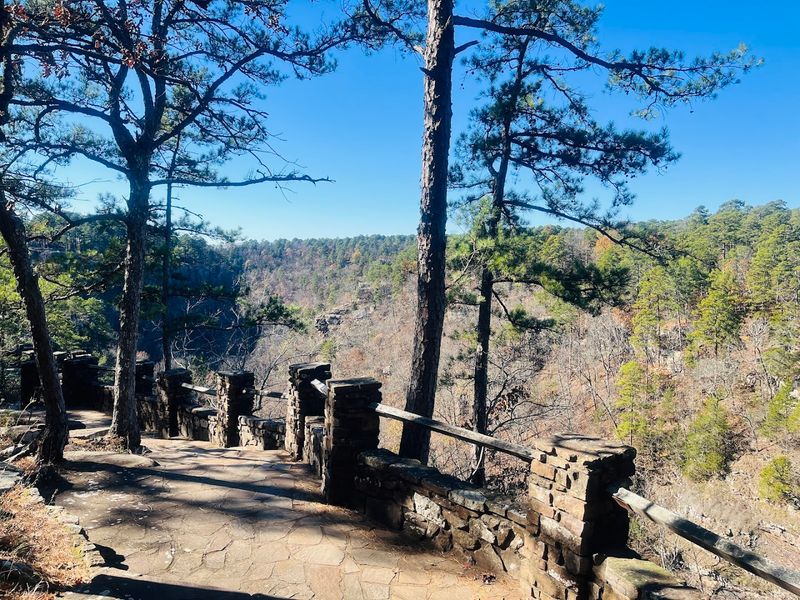 A Scenic Platform With A Straight-On Look At The Drop