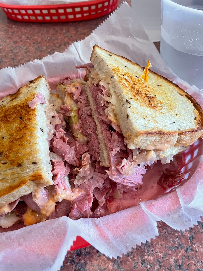 Stacked Sandwiches At Schnitz Deli