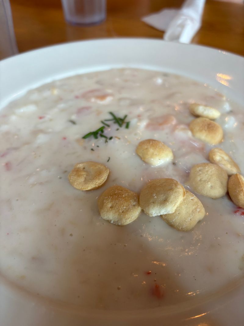 Order The Seafood Chowder On Chilly Days