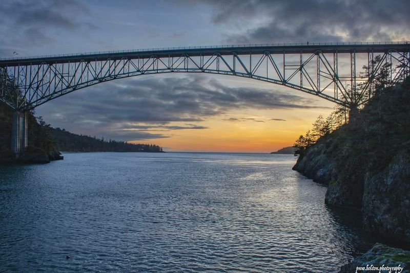 State Route 20 At Deception Pass Bridge, Whidbey And Fidalgo Islands