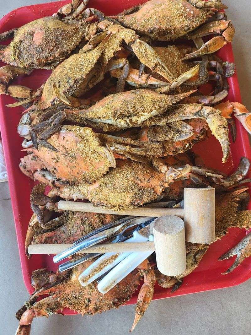 Steamed Crabs Are The Star Of The Show