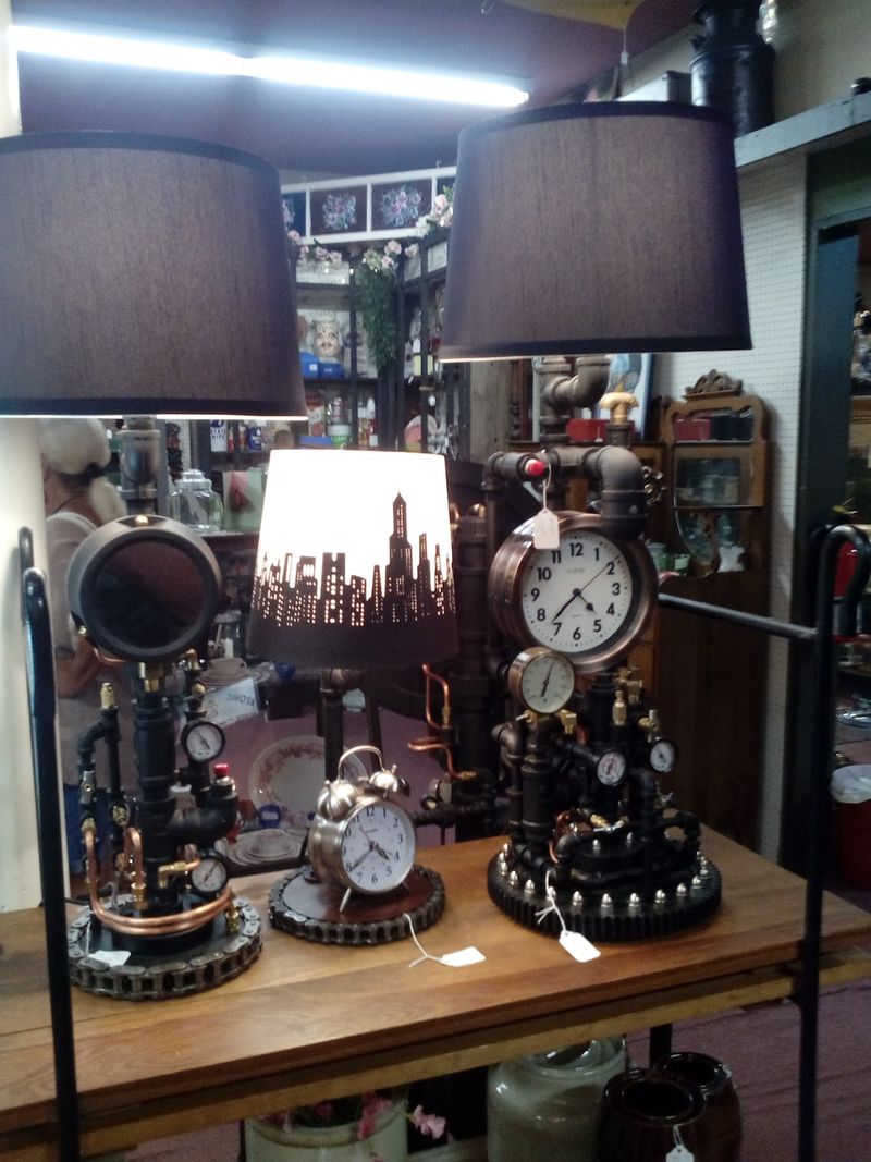 Steampunk Lamps and Standout Booths Steampunk Lamps and Standout Booths
