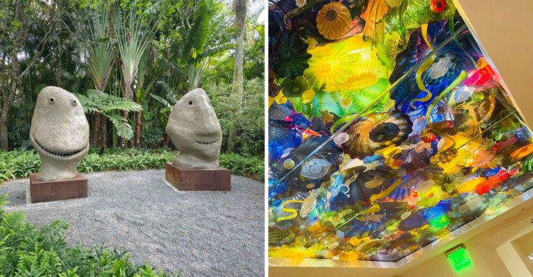 Step Inside This Florida Museum Where Monet Meets Chihuly’s Dazzling Glass Ceiling