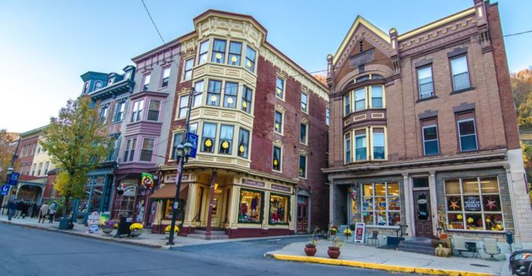 Step Into A Pennsylvania River Town Where Historic Streets And Hillside Views Evoke The 1800s