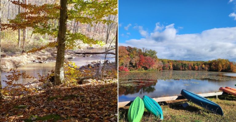 Step Into A Pennsylvania State Park Where 35 Miles Of Trails Lead Through Two Lakes And Vast Untamed Forest