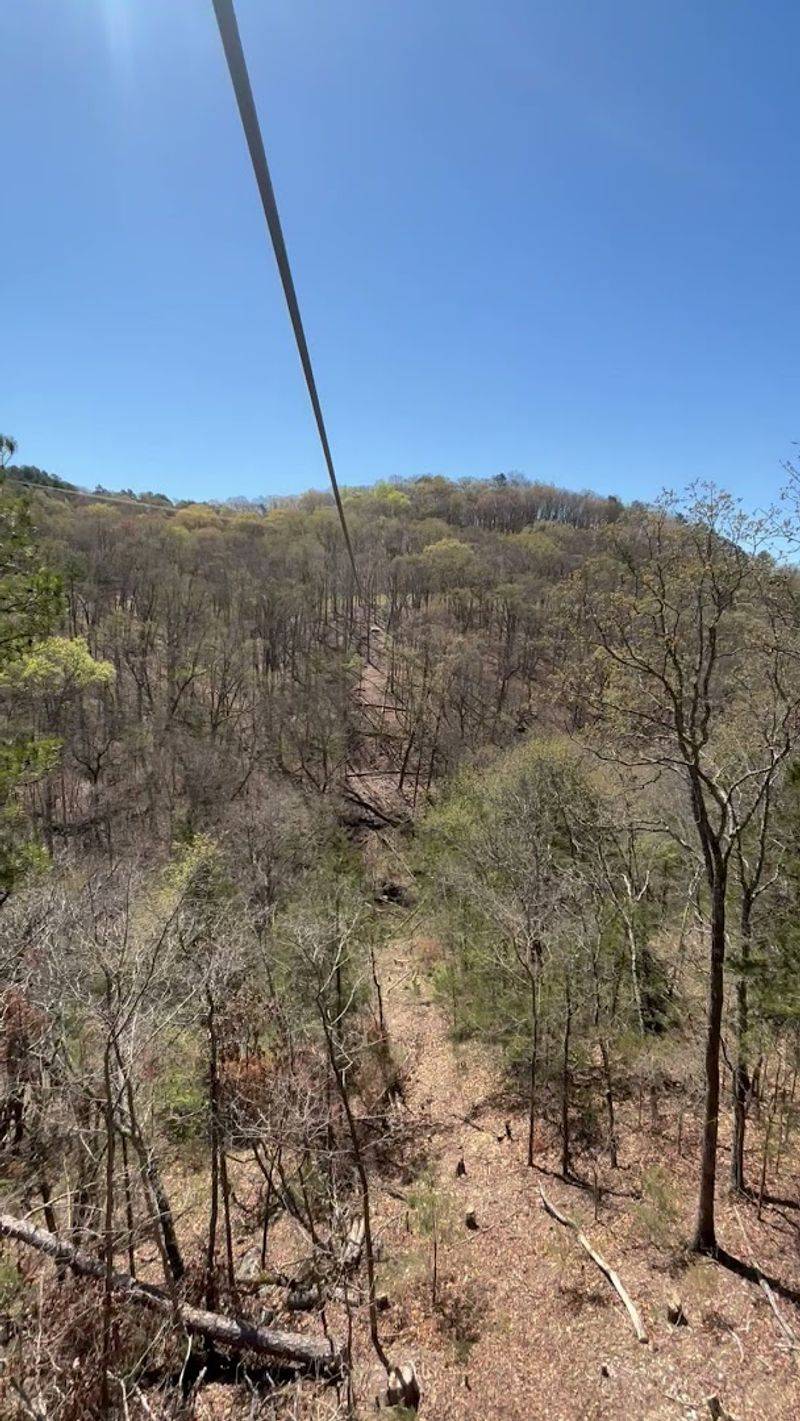 Long Cable Runs Crossing Steep Mountain Ground