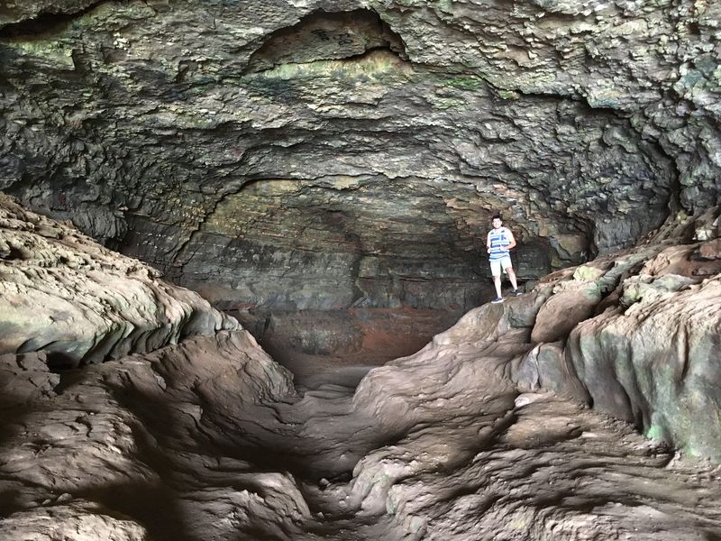 Stepping Inside The Enormous Cavern
