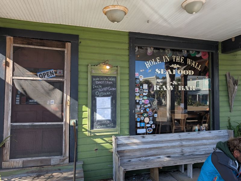 Hole in the Wall Oyster Bar — 23 Avenue D, Apalachicola