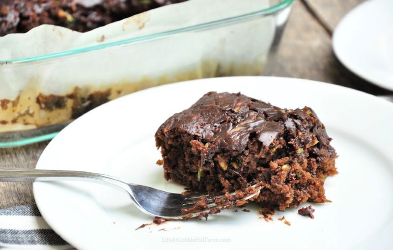 Zucchini Chocolate Cake with Crunchy Streusel
