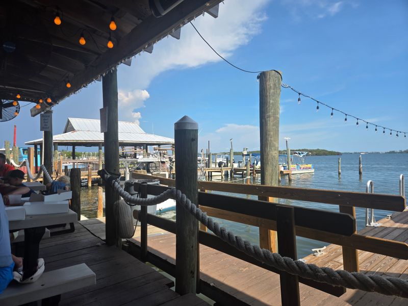 Picnic Table Seating With a View