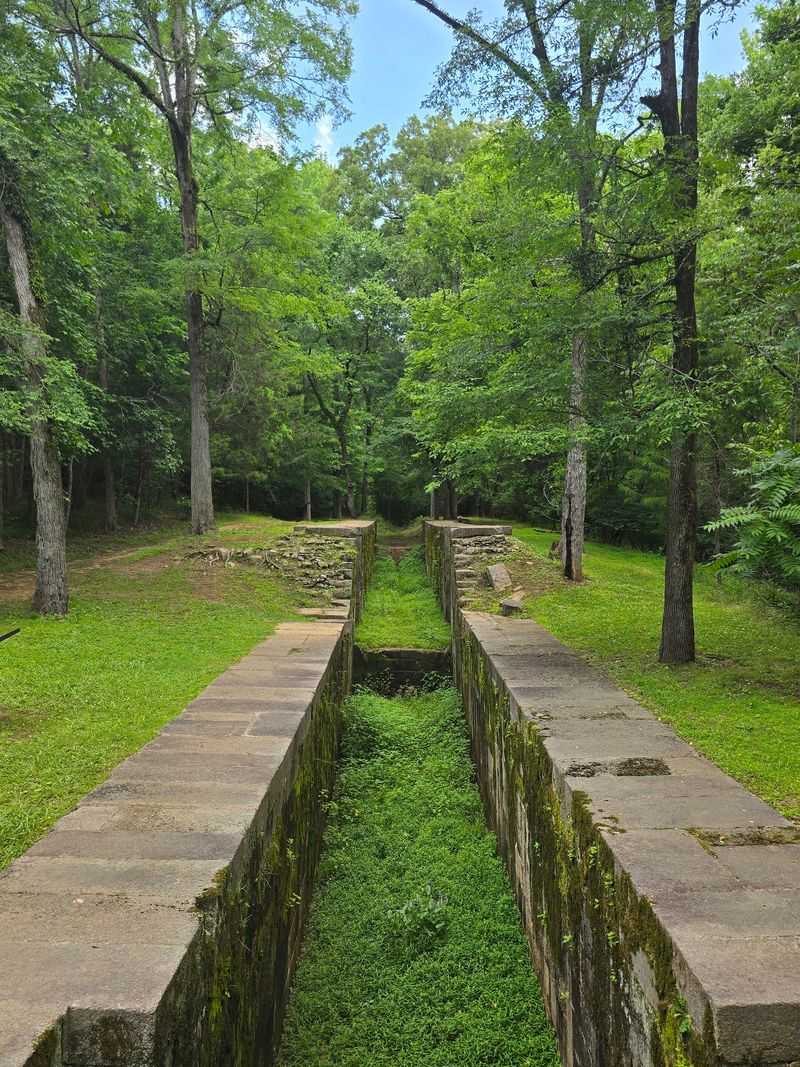 Stone Ruins From A Canal Abandoned In 1835