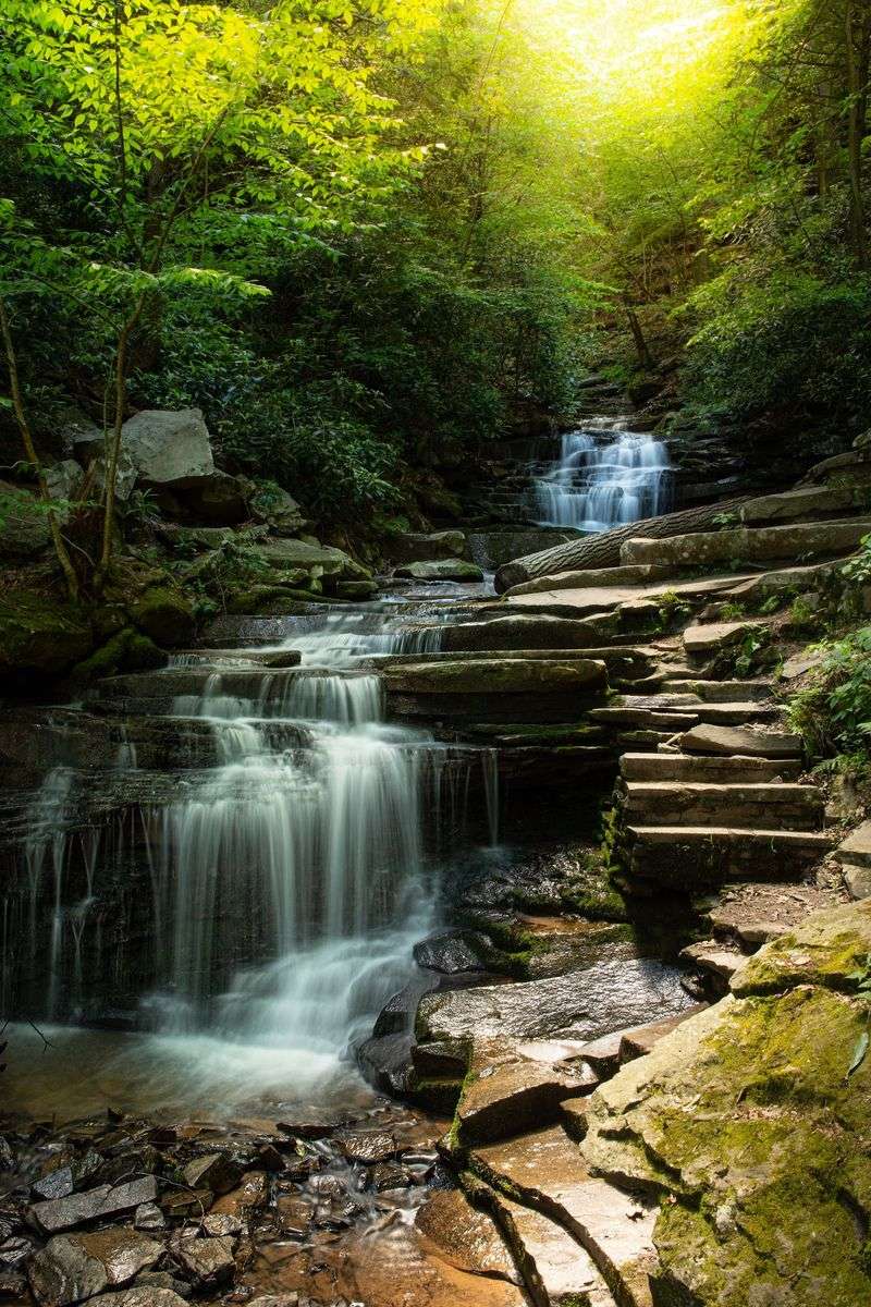Stone Steps Turn Slick And Loose After Rain Stone Steps Turn Slick And Loose After Rain