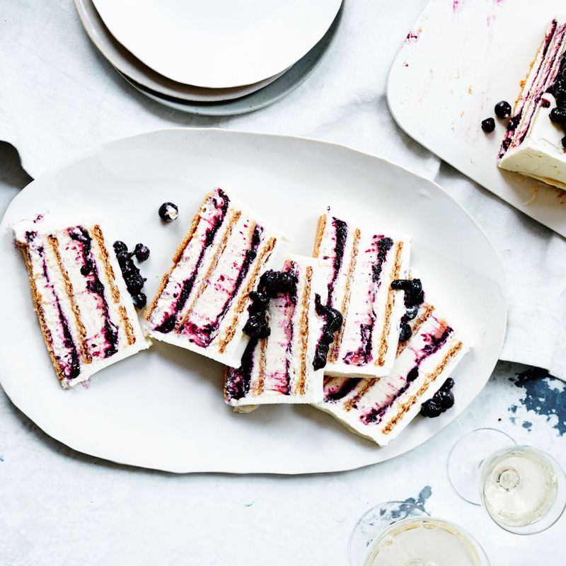 Blueberry Lemon Icebox Cake