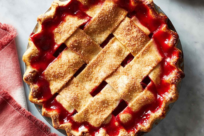 Sweet-Tart Pies On Strawberry-Rhubarb Day