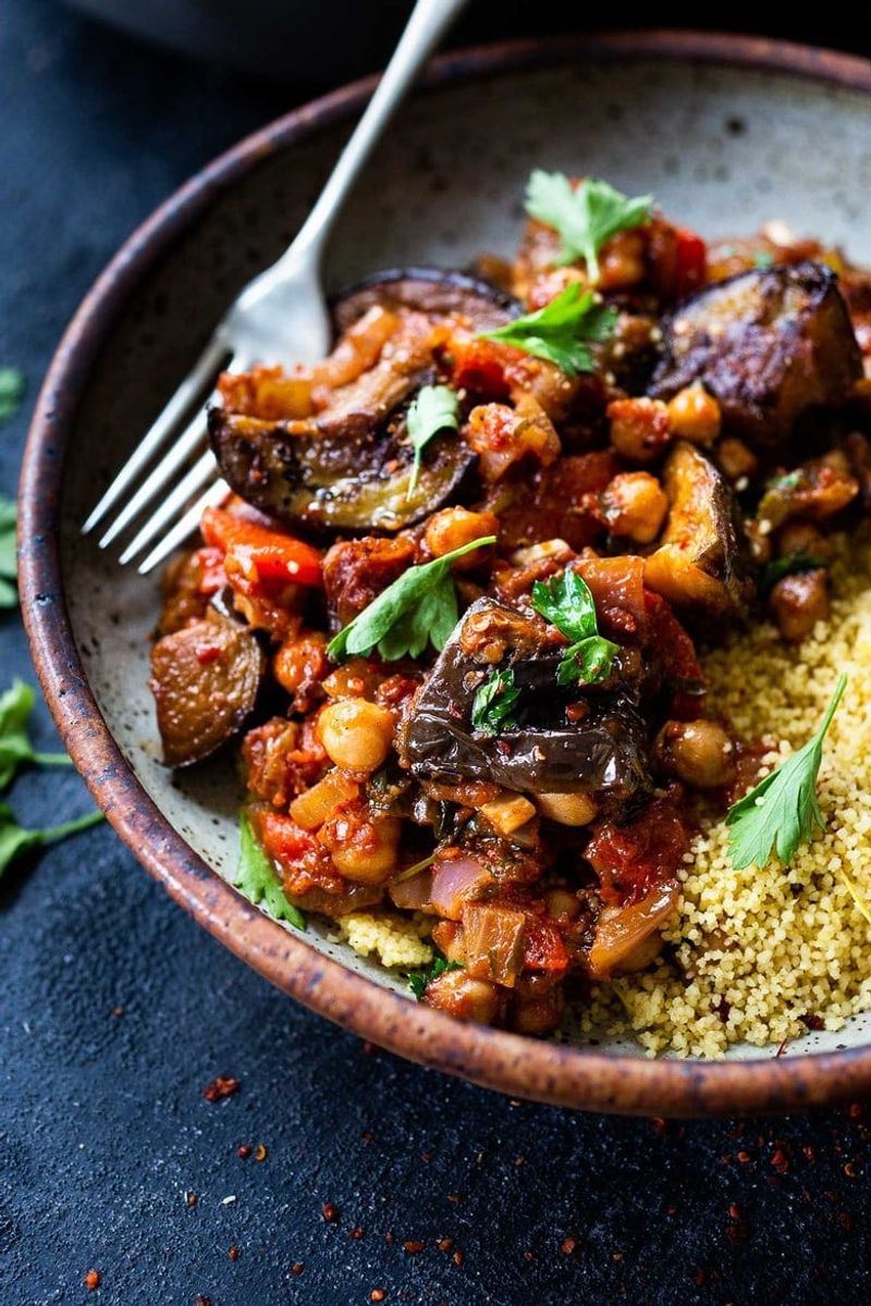 Eggplant and Chickpea Tagine
