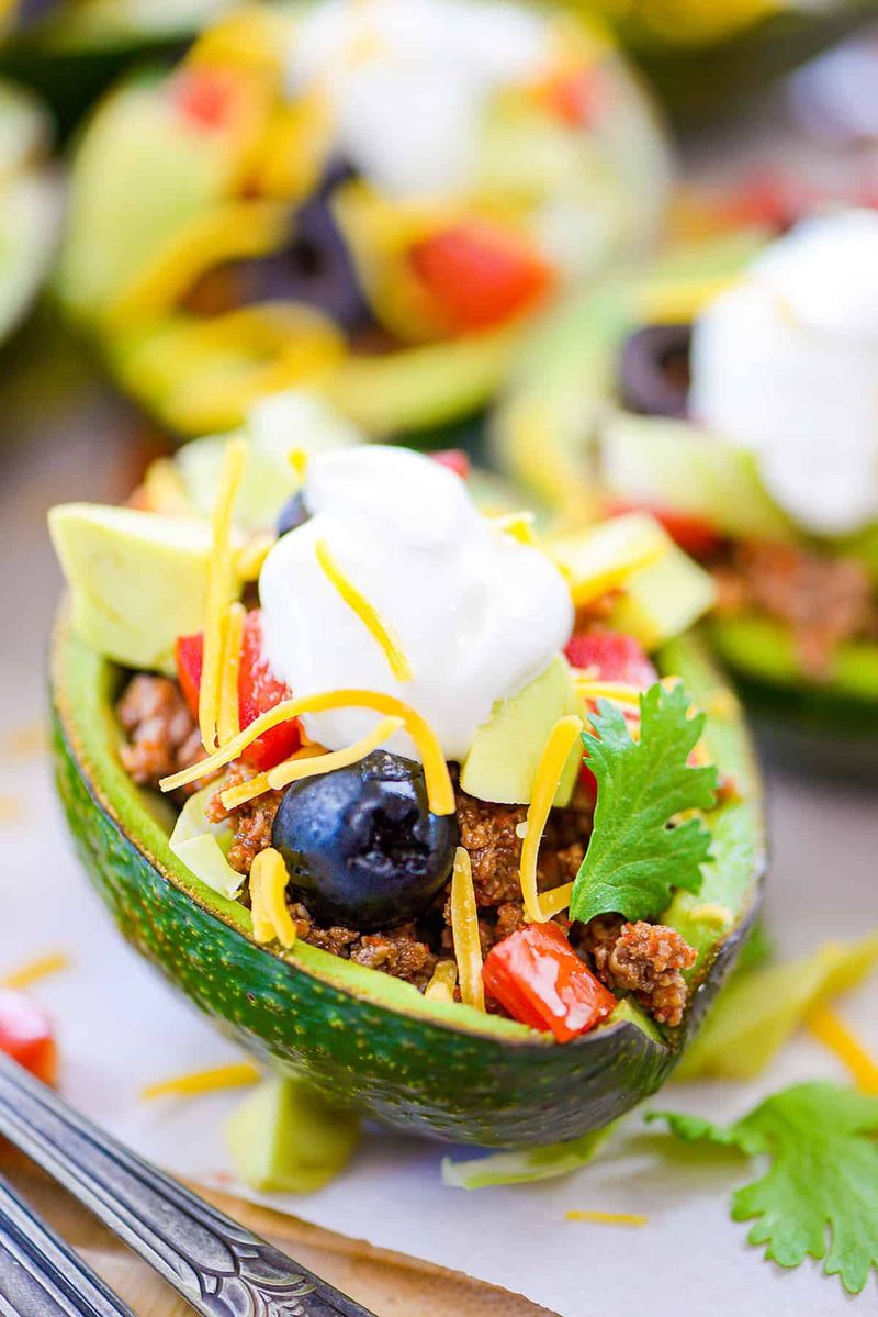 Taco-Stuffed Avocados