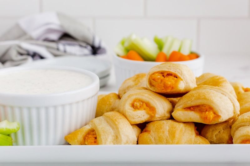 Buffalo Chicken Crescent Bites