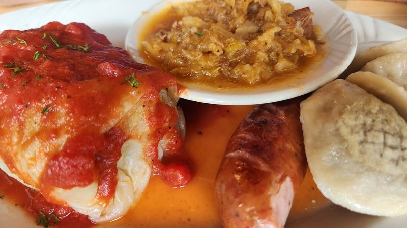Stuffed Cabbage and Hunter's Stew Stuffed Cabbage and Hunter's Stew