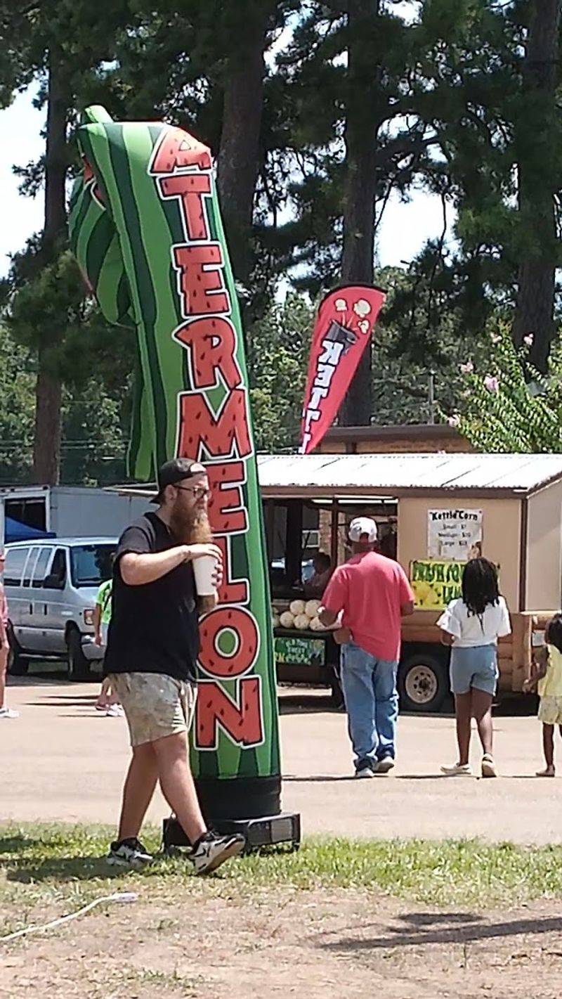 Summer Crowds Around The Fairgrounds