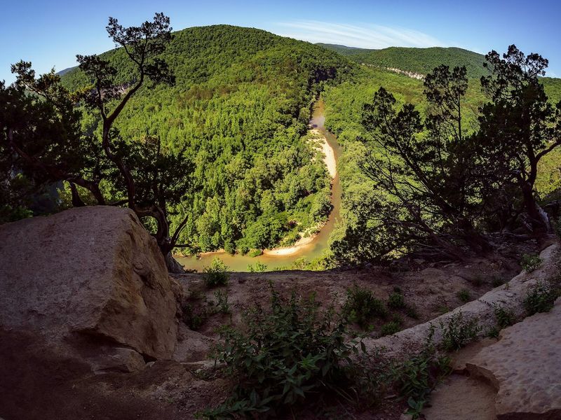 Sunlight Over The Valley Below
