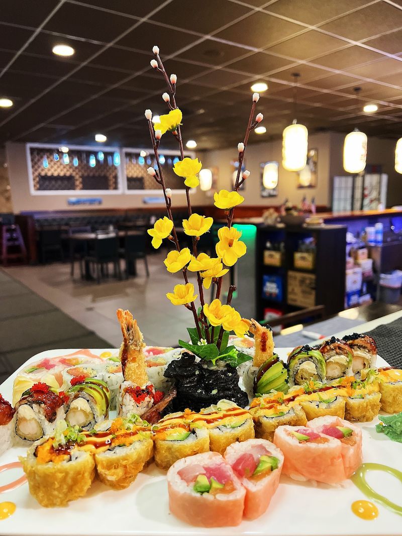 Sushi Rolls Built Like Small Sculptures