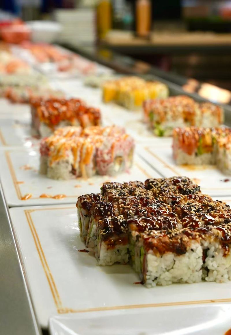 Sushi Rolls That Keep Coming Off The Counter