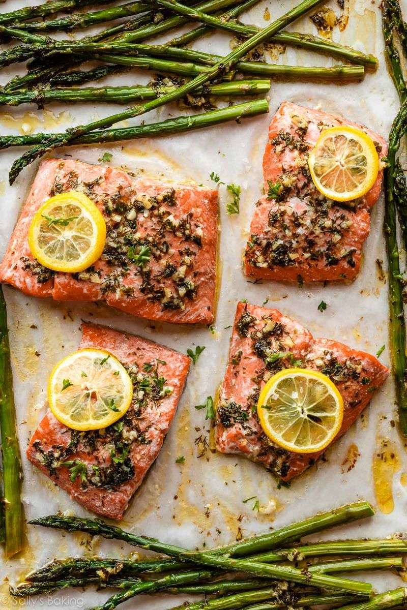 Herb-Roasted Salmon with Lemon