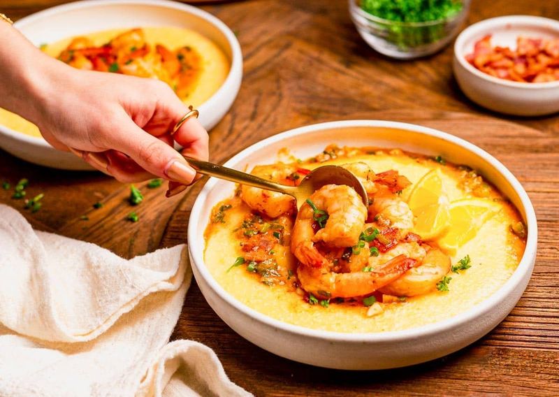 Shrimp and Grits Breakfast Bowls