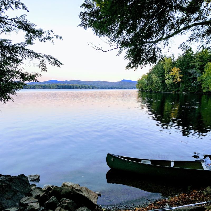 Swimming And Fishing In A Pristine Lake