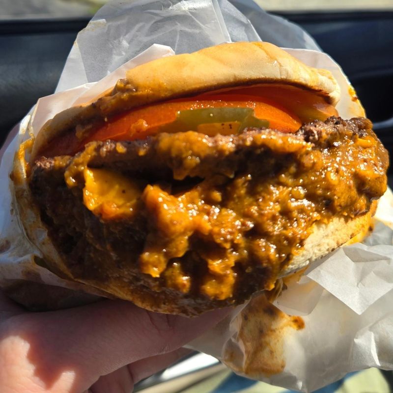 Original Tommy's Chili Cheeseburger Sandwich