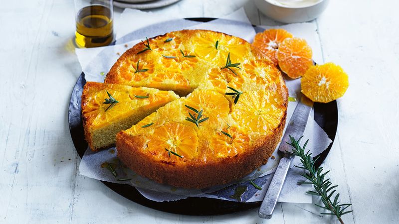 Rosemary Olive Oil Cake with Candied Citrus