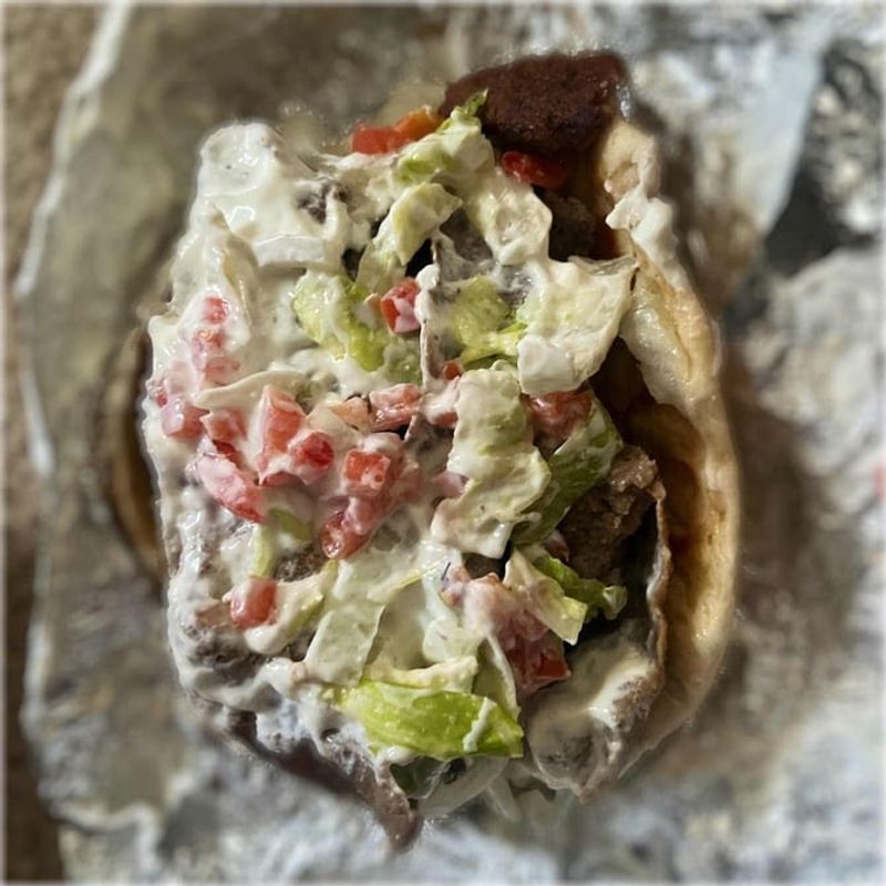 Gyros Made With Sour Cream Tzatziki