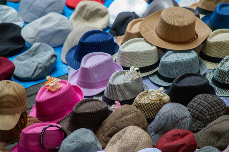 Wearing Brand New Souvenir Hats