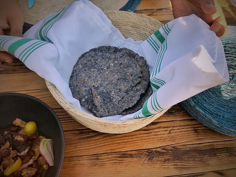 Blue Corn Tortillas And Blue Corn Dishes