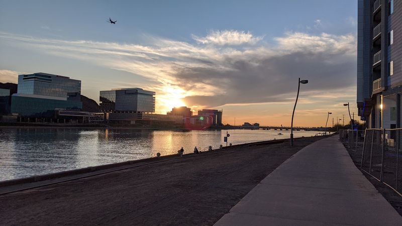 Tempe Town Lake's Empty North Bank