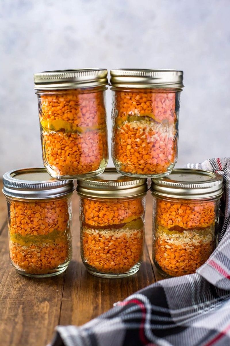 Lentil Soup Jars