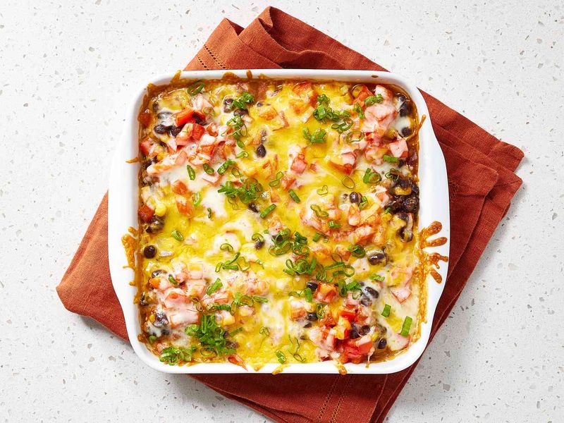 Sweet Potato and Black Bean Enchilada Bake