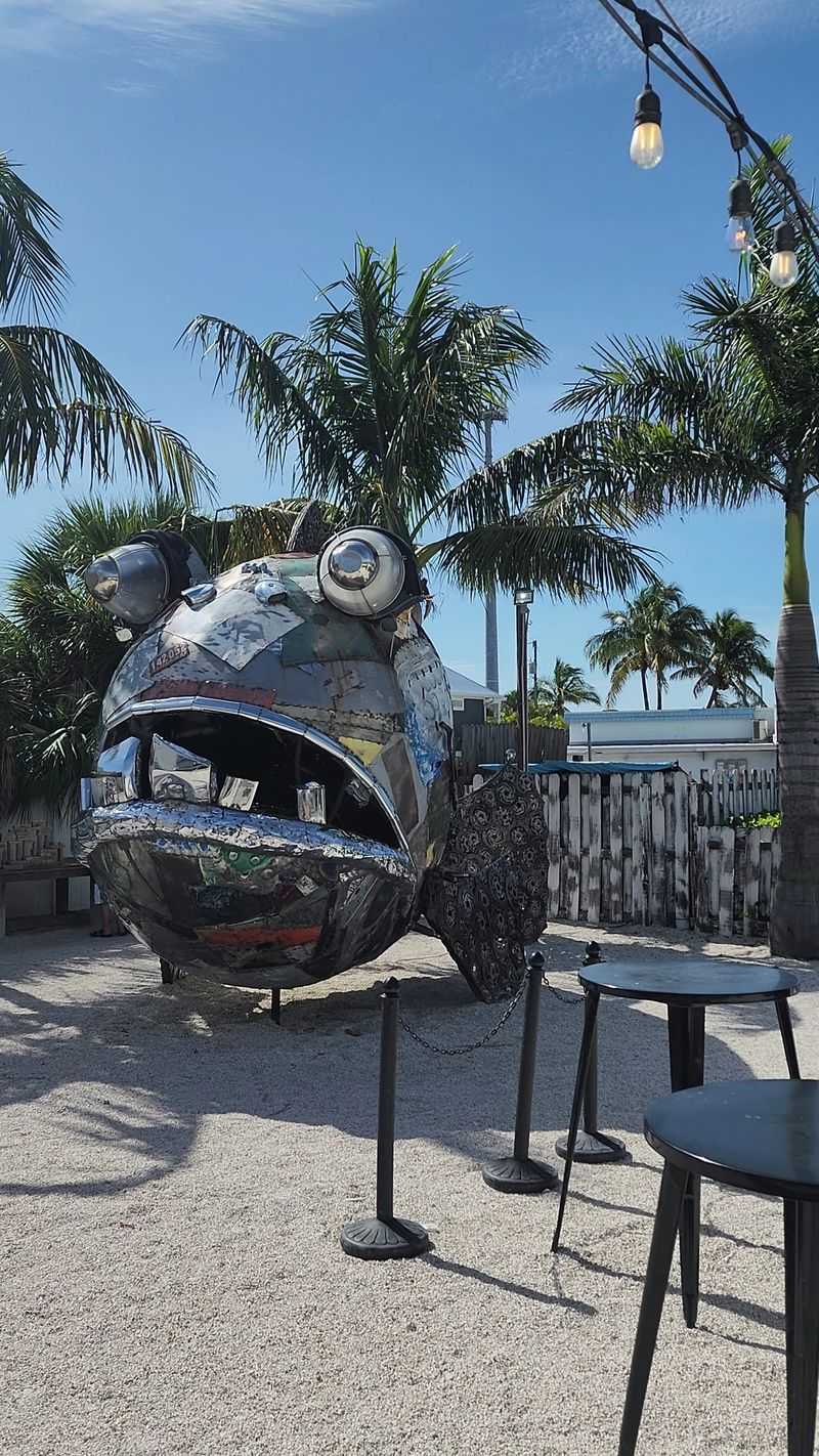 The Funky Metal Fish Sculpture