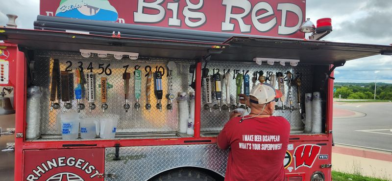 Live Music And A Bar Made From A Fire Truck