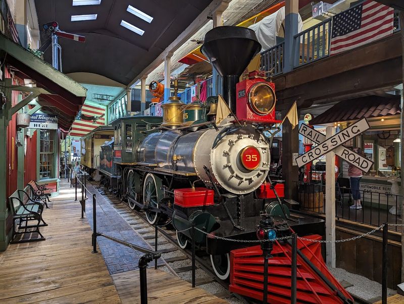 The 1860 Locomotive Parked Right Inside The Building