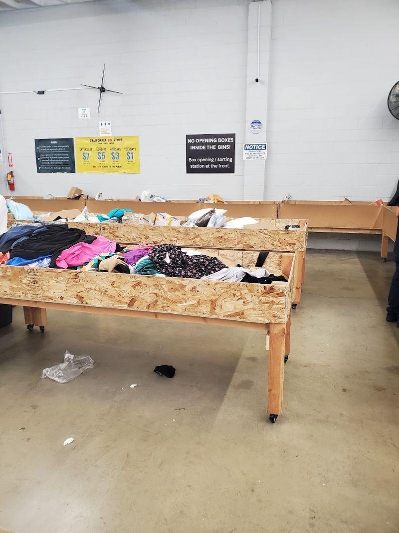 Overstock Merchandise Fills These Bins Daily