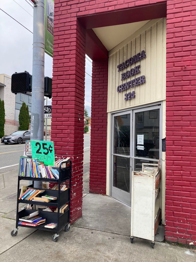 The 25-Cent Book Carts In The Back